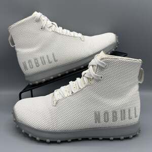 Nobull Outwork SF Trainer High-Top Sneakers Shoes Gray White Mens 6.5 Womens 8